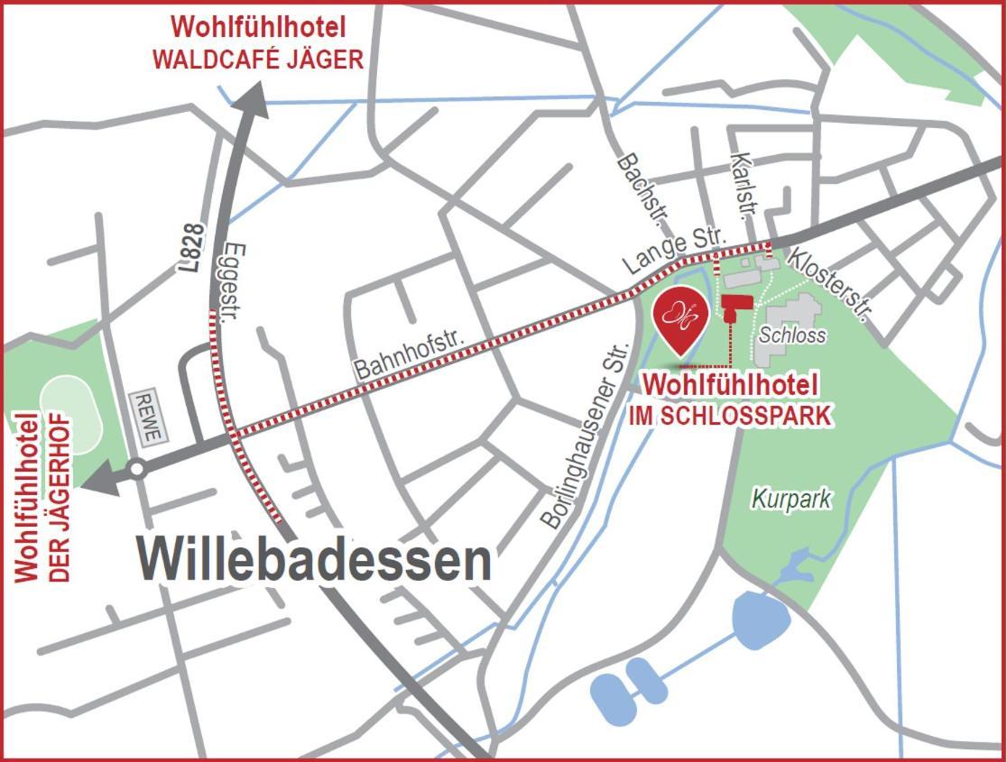 Wohlfuehlhotel Im Schlosspark - Self Checkin Willebadessen المظهر الخارجي الصورة